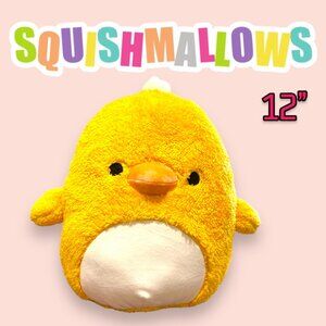 Squishmallows Webb The Duckling 12" Stuffed Plush